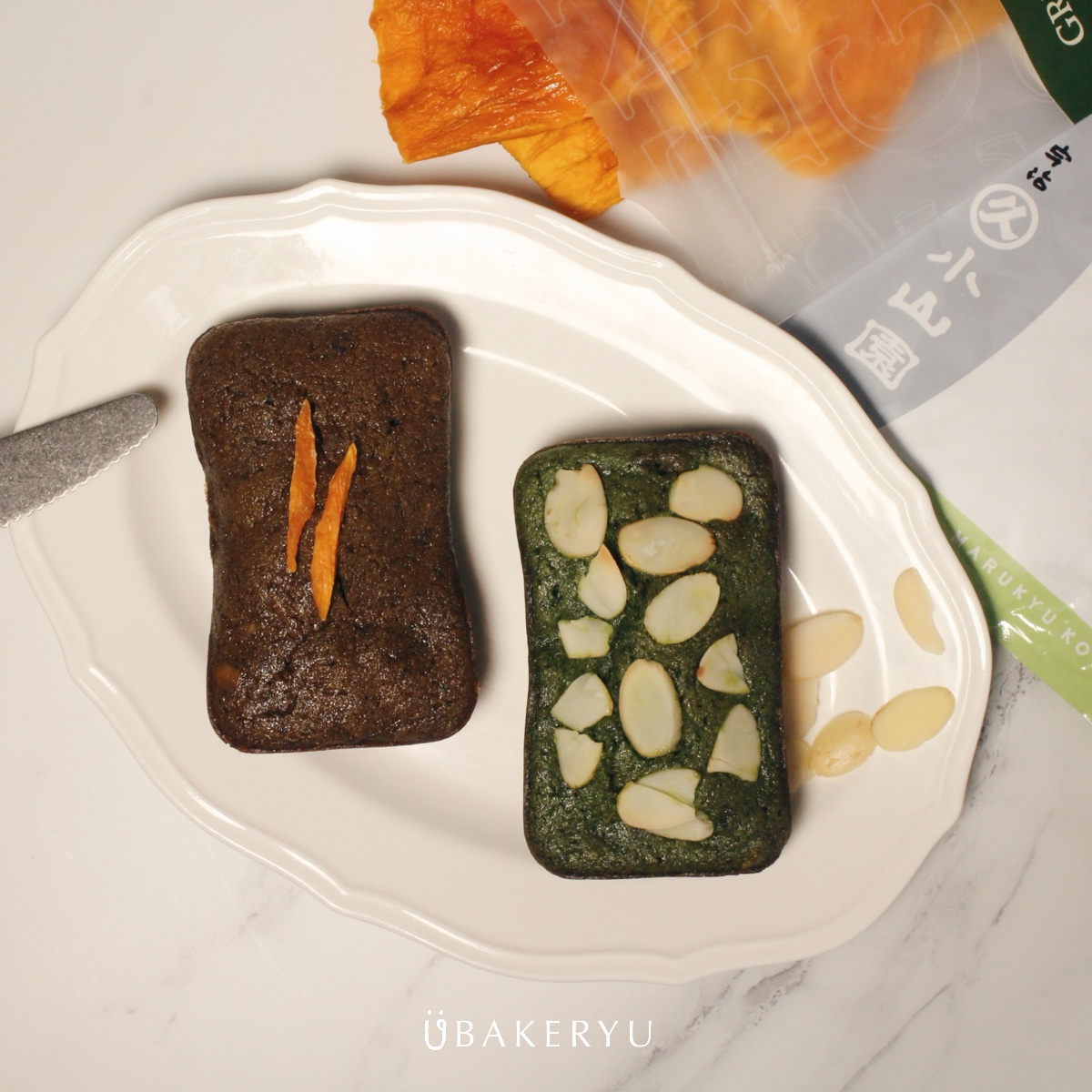 金磚費南雪_日式雙茶抹茶焙茶@ubakeryu